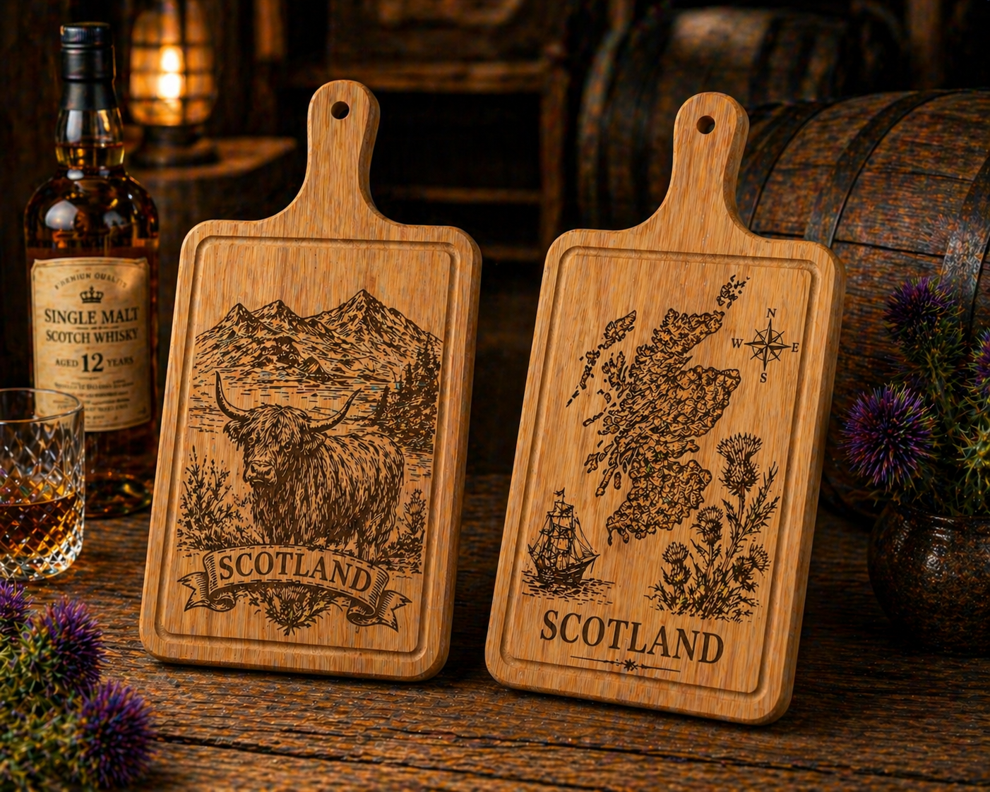 Engraved chopping board